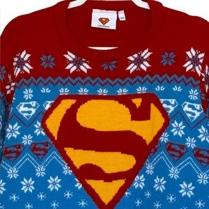 DC Comics Superman Superhero Graphic Crewneck Sweater Size XXL
